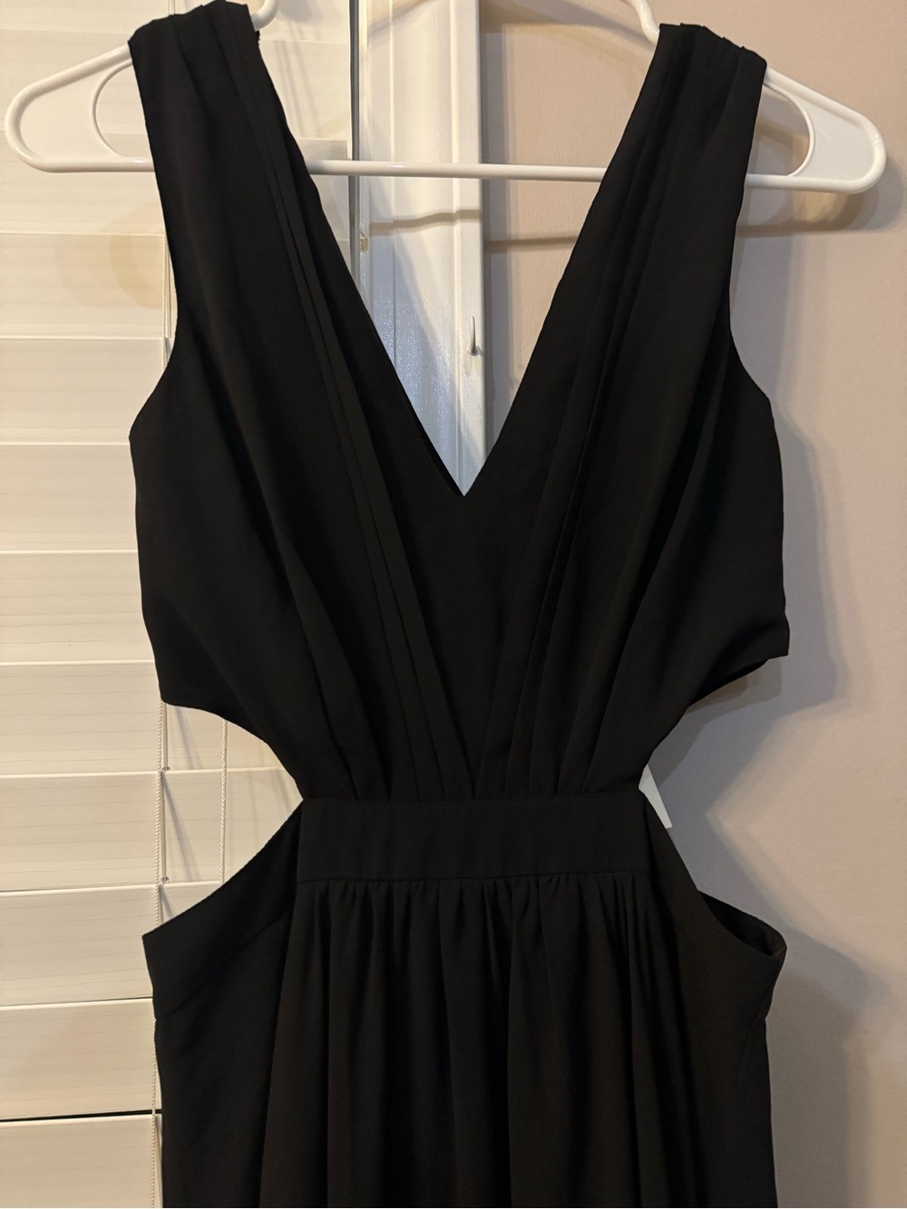 ASOS black maxi dress with side cut out size 2 - Picture 5 of 11